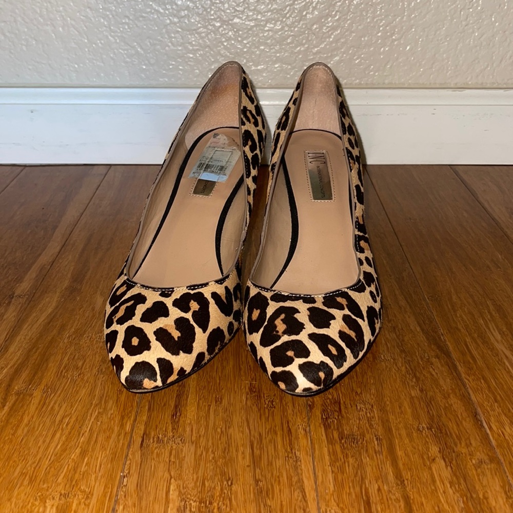 INC leopard print heels size 10